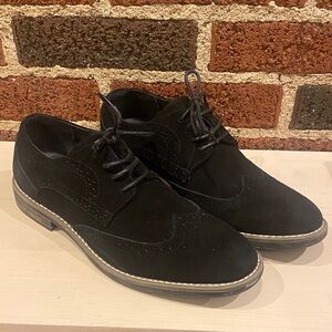 Elegant Black Men's suede Oxford Shoes size 7